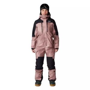 Mountain Hardwear Women's Pink and Black Ski Snow One-Piece Jacket